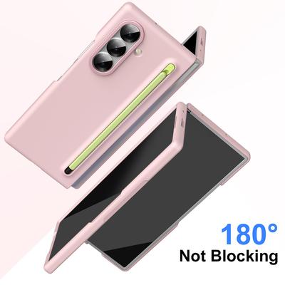 For Samsung Galaxy Z Fold7 5G Case Hard PC Phone Cover with Tempered Glass Film and Stylus