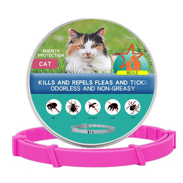 Pet Deworming Flea Collar Retractable Necklace Anti Flea And Tick Big Dog Puppy Cat Prevention Mosquitoes Pets Repellent Collar