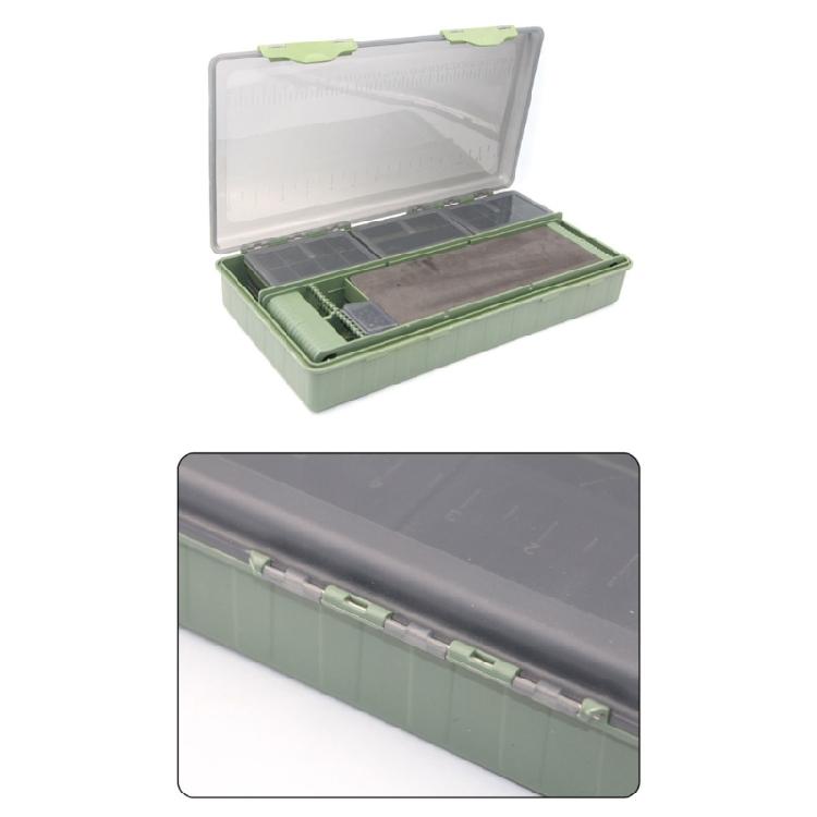 Clear Lid Tackle Box Case Fishing Lures Baits Hook Storage Case Multi Compartment Fishing Tackle Storage Box