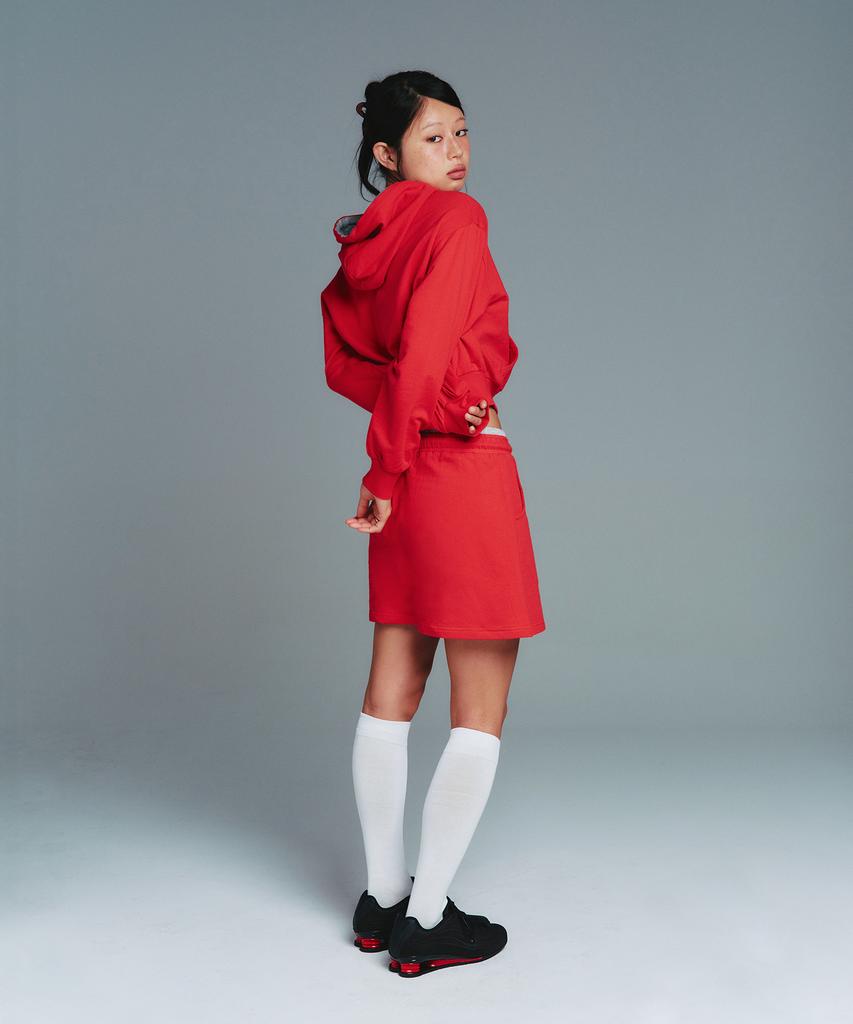 Ames Worldwide Classic Mini Sweat Skirt Red