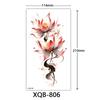 Small Full Arm Tattoo Sticker, Flower Letters, Plain Flower Tattoo Sticker Tattoo