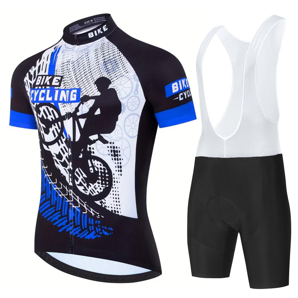 Men's Cycling Clothing Man Mens Cycling Clothes for Men Mtb Short Sets Summer Team Set Bib Shorts Bicycle Pants Bike Jerseys