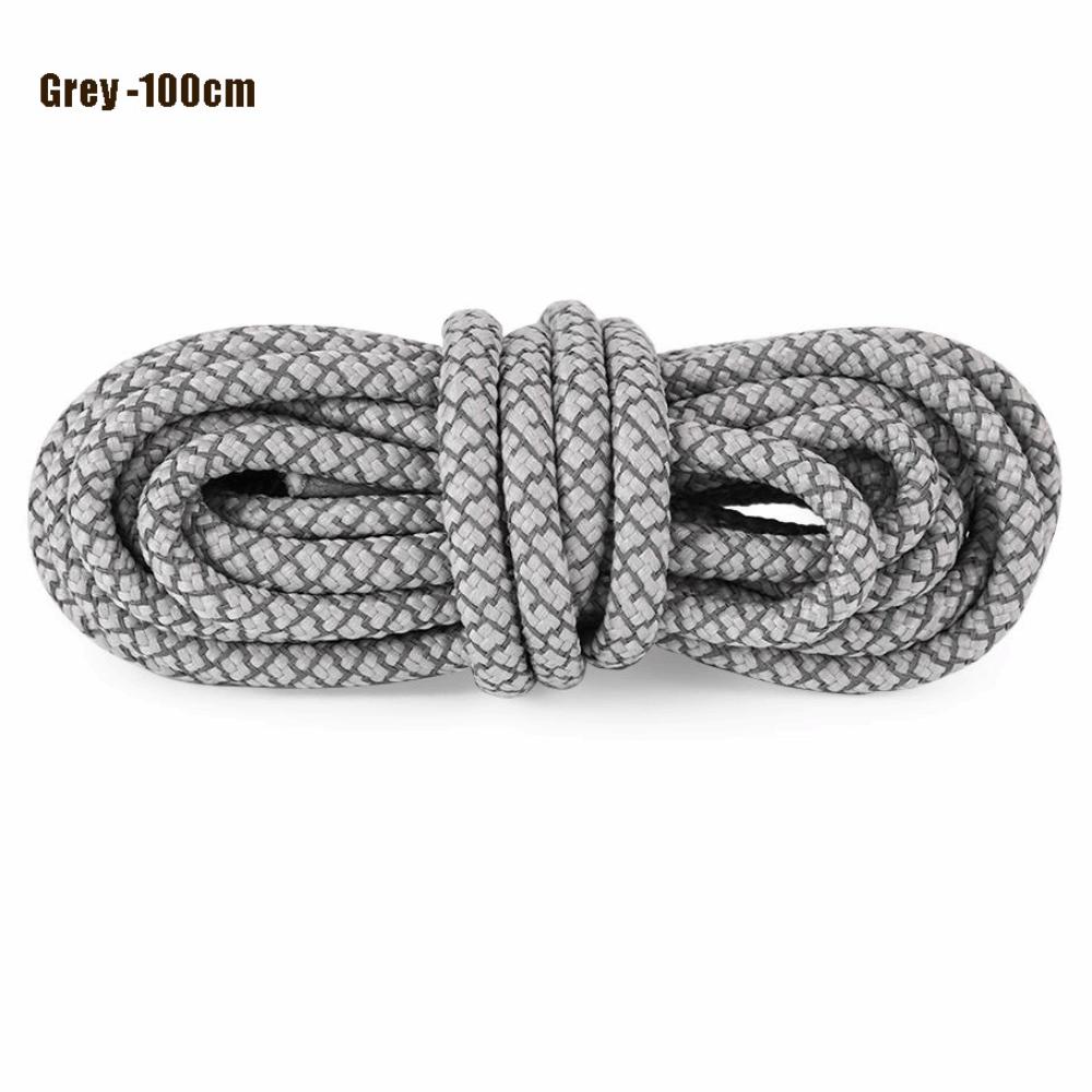 1Pair 4mm Round Running Shoe Ropes Reflective Shoelaces-Sneaker Shoestrings Night Running Fluorescent Shoe Rope Shoe Accessories