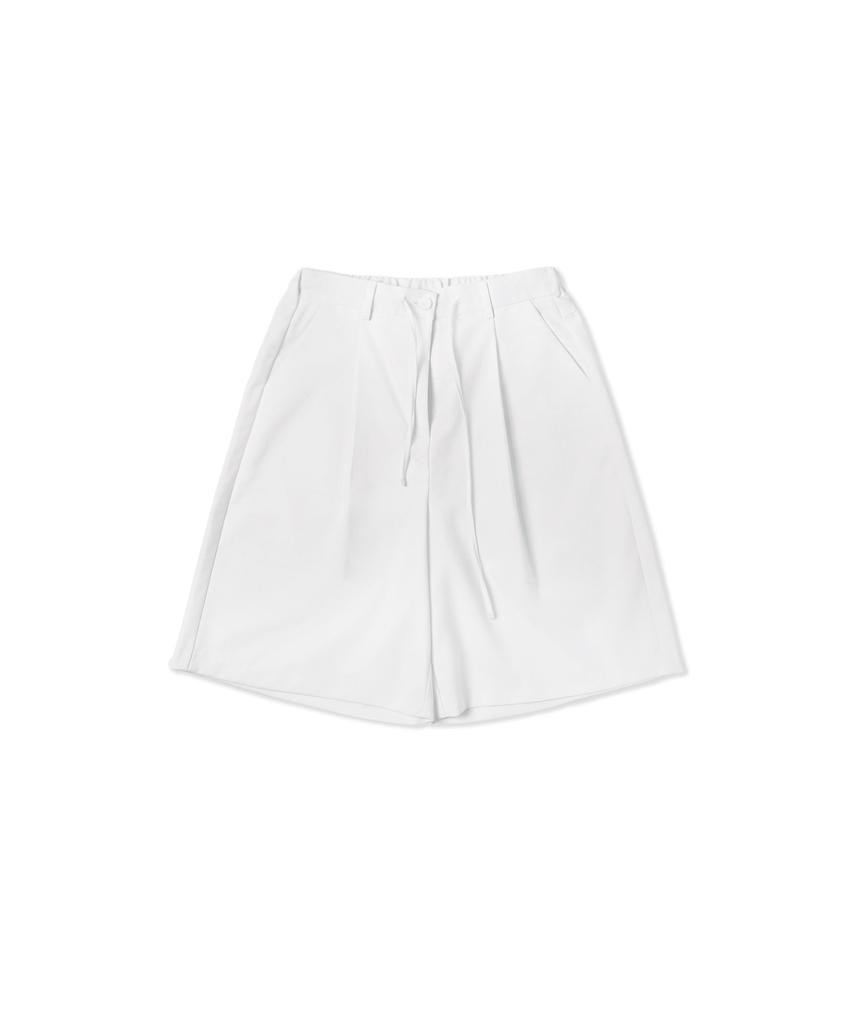 WITHOUT SUMMER Pintuck Bermuda Pants_Ivory