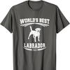 Worlds Best Labrador Retriever Dog Dad TShirt Gift for Men Cotton TShirt Harajuku Men Clothing T Shirts for Men Outdoors Tops