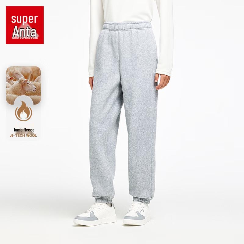 Anta Men s Fleece-Lined Warm Jogger Sweatpants 180/XL