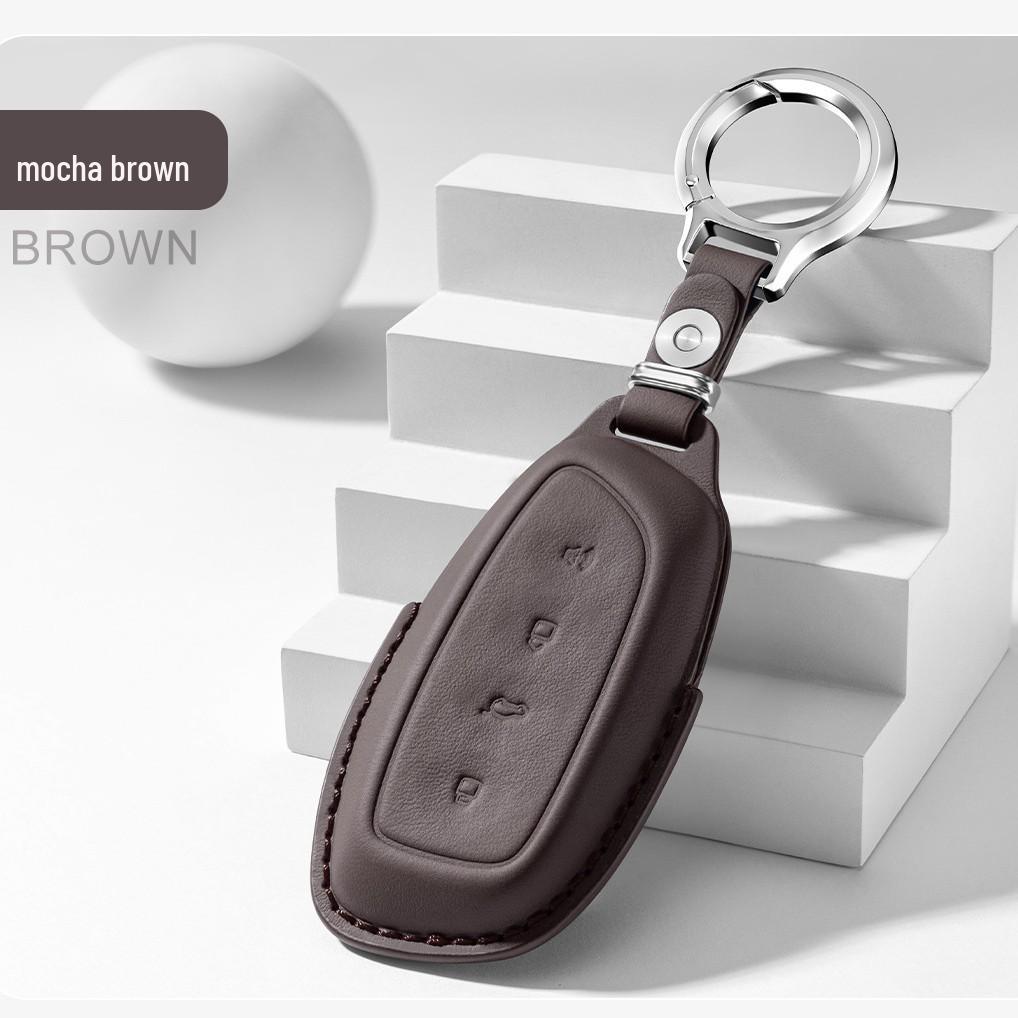 New Generation Haval Big Dog Key Case: Genuine Leather Key Holder for Xiaolong Max, Menglong, New Energy H9, H5