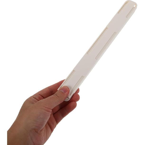 Self-Adhesive Drawer Slides 10.39 Inch, 2 Pcs White HIPS Guide Rails for Cabinets, Dressers, Storage Boxes, Easy Installation, Smooth and Quiet