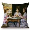 Famous Painting John Everett Millais The Blind Girl Ophelia Victoria Era Art Throw Pillow Case Pre-Raphaelite Sofa Cushion Cover
