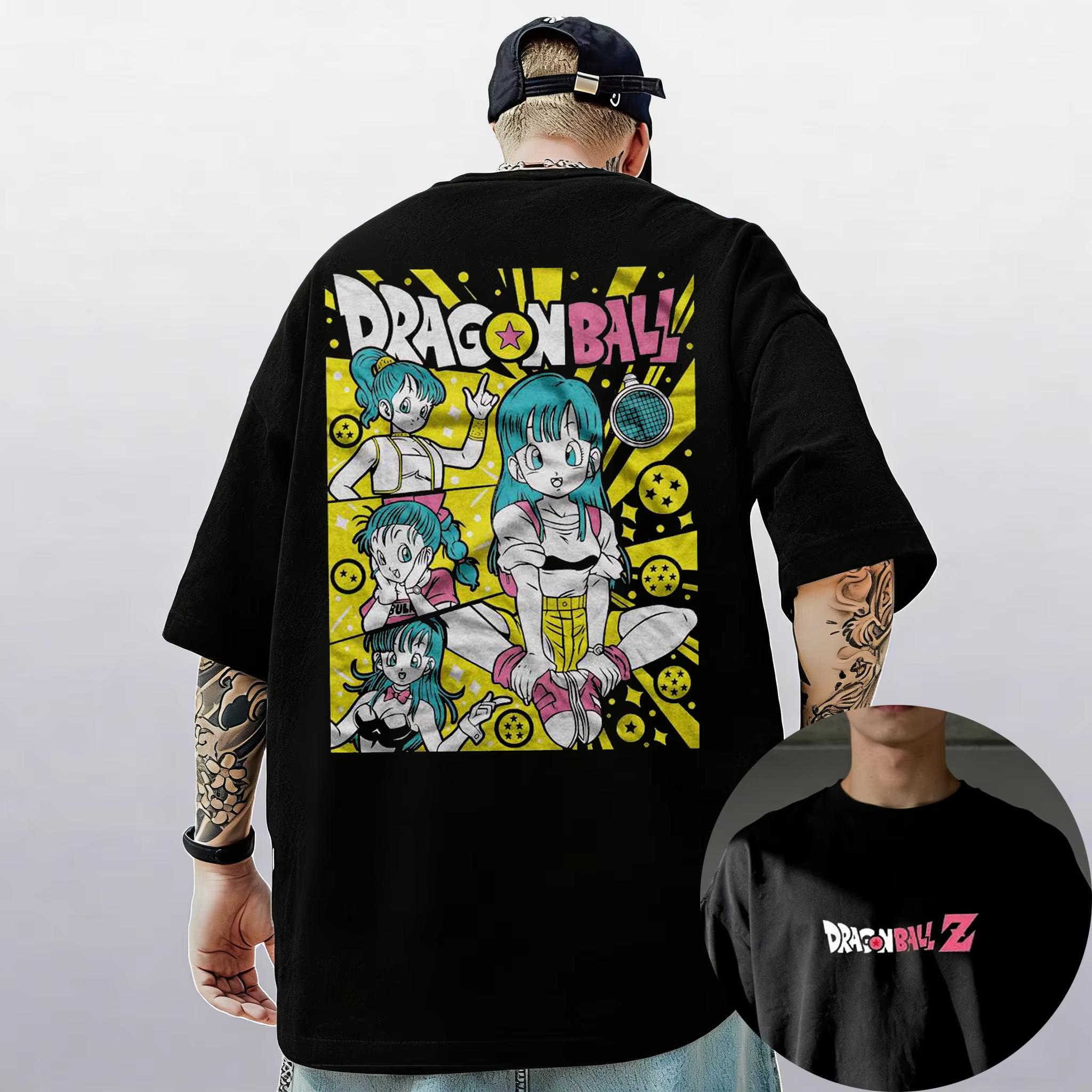 

Dragon Ball Z Men Women Son Goku Vegeta Bulma Print Tshirt Cotton Kid Clothes Funny Short Sleeve Harajuku New Arrival TShirts M