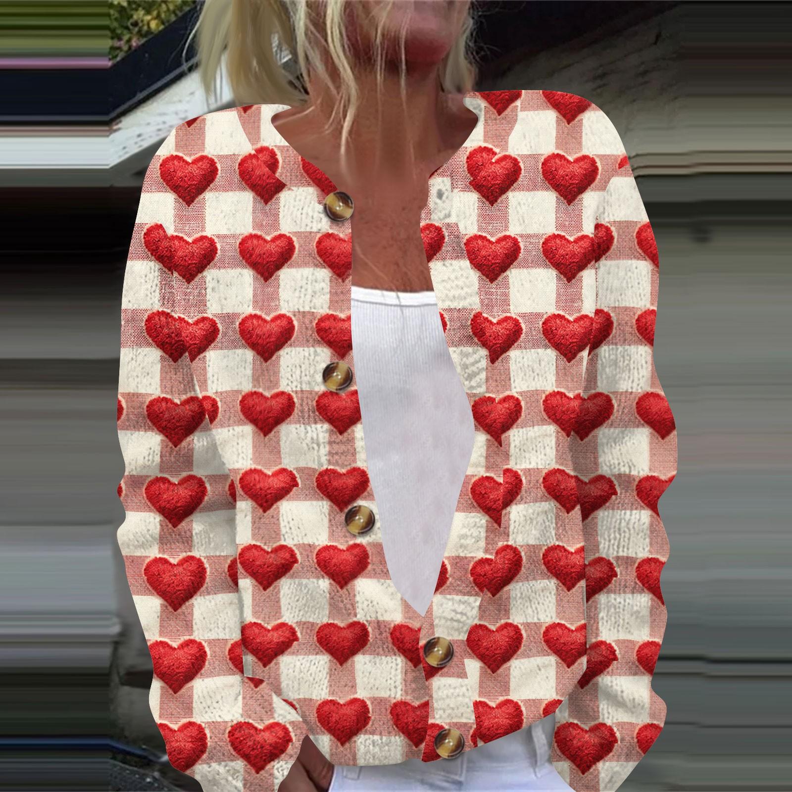 

Женская повседневная мода с принтом, длинный рукав, кардиган, куртка на пуговицах L