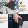 For iPhone 17 Leather Case Solid Color Phone Cover with Wallet