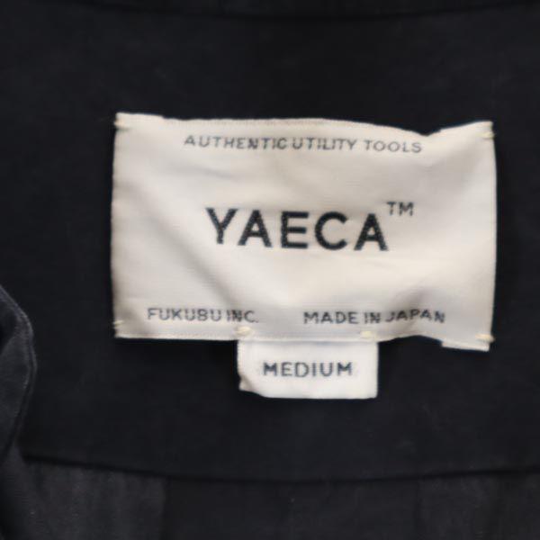 YAECA silk Long sleeve shirt one piece M Navy system Women Used