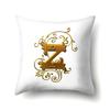 Polyester Pillow Case Car Decoration Home 26 English Letters Printed Car Waist Cushion Pillow Case
