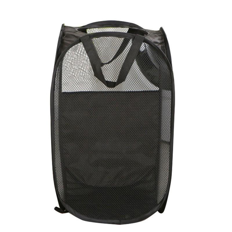 Foldable Mesh Laundry Hamper and Clothes Storage Basket 34x55cm