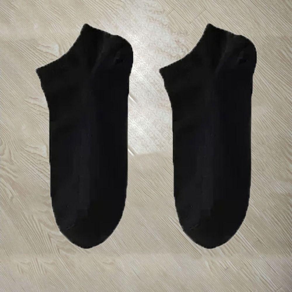 Solid Color Summer Boat Socks Elastic Women's Short Socks Men's Thin Sports Socks Travel