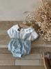 Baby Sommerbär Bestickter Strampler - Süßer Kurzarm-Overall