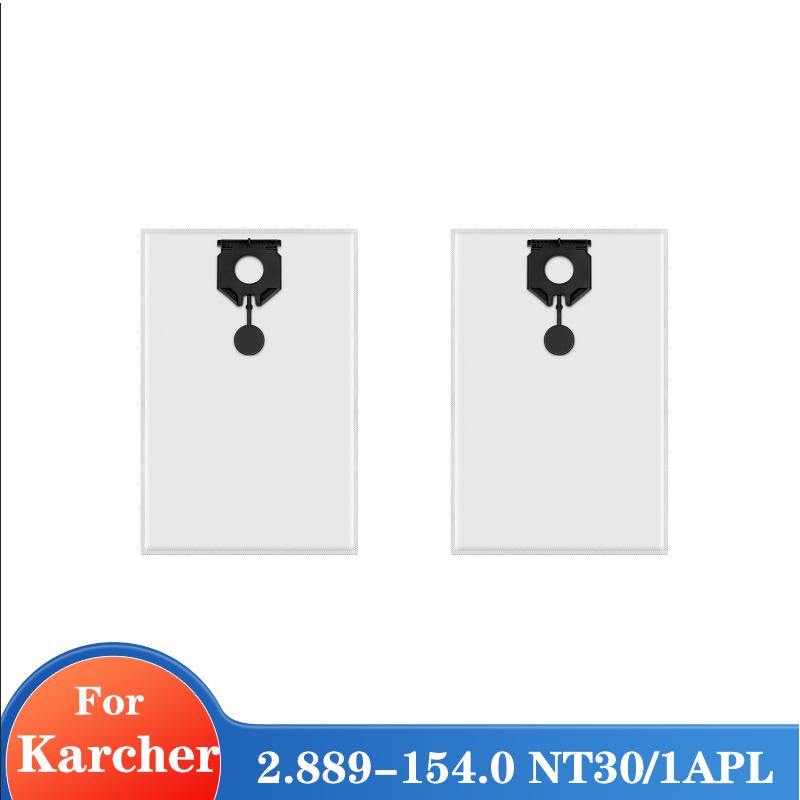 Waschbare Staubbeutel Stoffbeutel für Kärcher NT30 /1 APL NT40 /1 APL Staubsaugerteile Vlies-Staubfilterbeutel Staubaufnahme