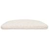 VidaXL Stair Treads 30 Pieces 56 X 17 X 3 Cm White Semicircular 3365805
