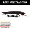 LED Rear Bumper Reflector Light For Chevrolet Equinox       Brake Warning Dynamic Turn Signal Lamp 12V