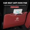 GLC GLB Leather Car Seat Anti-kick Pad Organizer Storage Bag Accessories For Benz AMG A C E S G Class W201 W210 W108 W204 W205