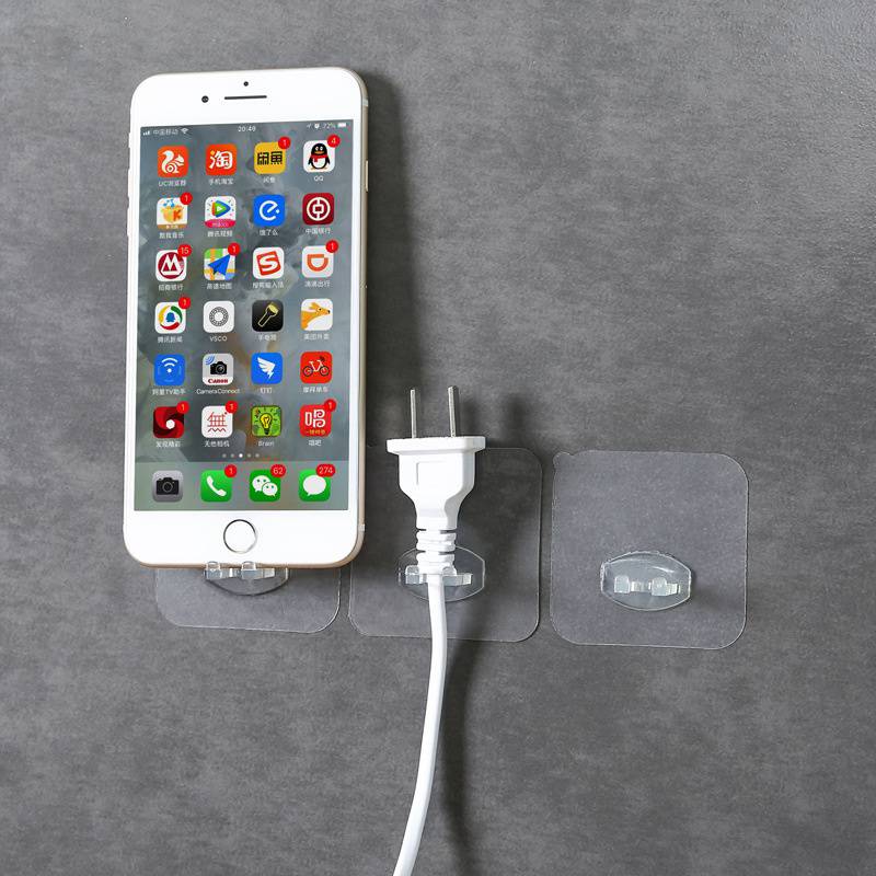 Pastă simplă de procesare a etichetelor din plastic multifuncțional fără perforare c Suport transparent pentru periuță de dinți fără urme