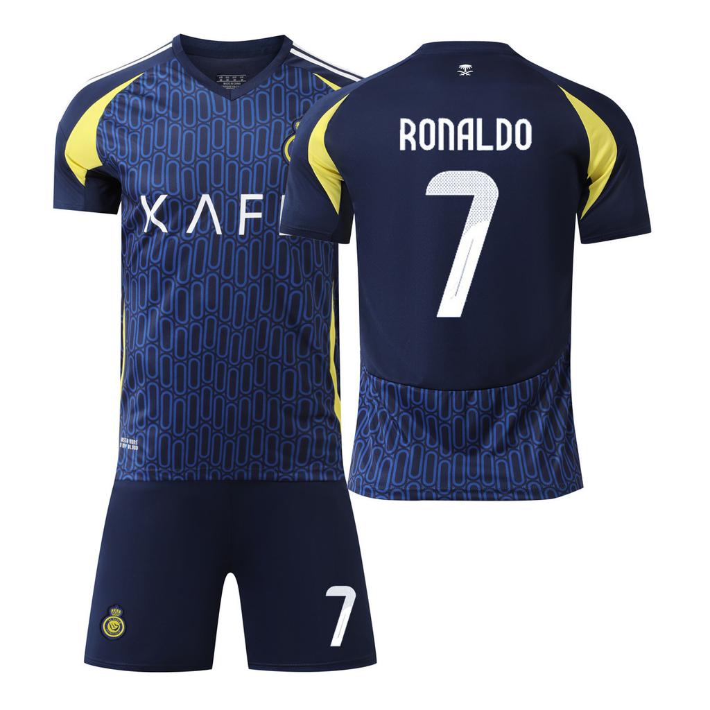 2425 Riyadh Crescent No. 10 Neymar Riyadh Victory No. 7 Ronaldo Children's Adult Cross-border Football Suit