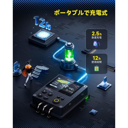 Donner Rechargeable 3-in-1 Digital Metronome Tuner with Rhythm Trainer and Reference Tone Generator for Guitar, Bass, Violin, Ukulele, Piano, Flute, a