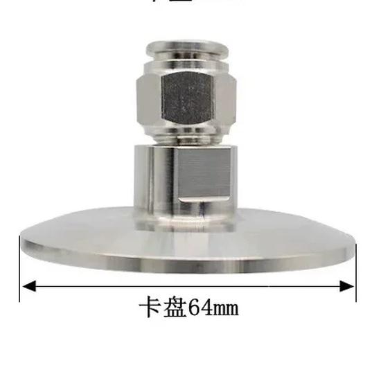 Pneumatic Tube Connector SS304 SS316L Tri Clamp TC25.2MM-77.5MM air hose fittings PC 4MM-16MM Stainless SteelClamp Push In Quick
