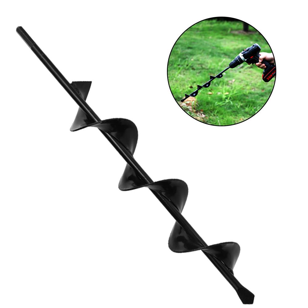 Household Professional Garden Auger Spiral Drill Bit Drilling Tool Accessories for Planting Bedding Bulbs Seedlings