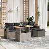 VidaXL Garden Lounge Set with Cushions 6 Pcs, Patio Sofas, Patio Furniture Set, Outdoor Furniture, Grey 3271732