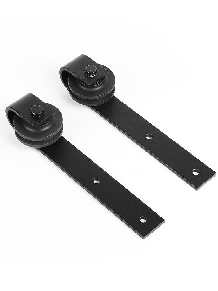 Sliding Barn Door Hardware Kit with Track and Accessories
