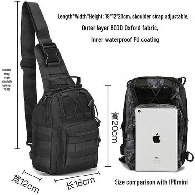 Borsa Pettorale Tattica Mimetica - Tessuto Oxford a Tracolla per Ciclismo e Sport