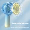 500mAh Cute Mini Fan Portable Pocket Handheld Fan USB Charging Rechargeable Colorful Gradient Cool Air Travel Cooler Cooling Fan