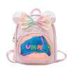 Colorful Neutral Gender Childrens Backpack With Whimsical Bow And Durable Design