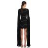 New sexy split slim bandage dress fashion diamond party banquet evening dress dress women