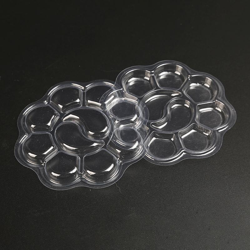 20Pcs Disposable Gouache Oil Painting Palette Plum Blossom Shape Painting Art Palette Washable Watercolor Paint Palette