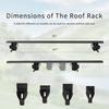 Universal Aluminum Alloy Sedan Roof Rack - Compatible with Luggage & Bicycle Racks
