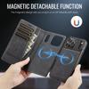 2-in-1 Detachable Leather Case For iPhone 17 16 15 14 13 12 Pro Max Plus 17Air 16E Premium Wallet Card Slots Magnetic Flip Cover
