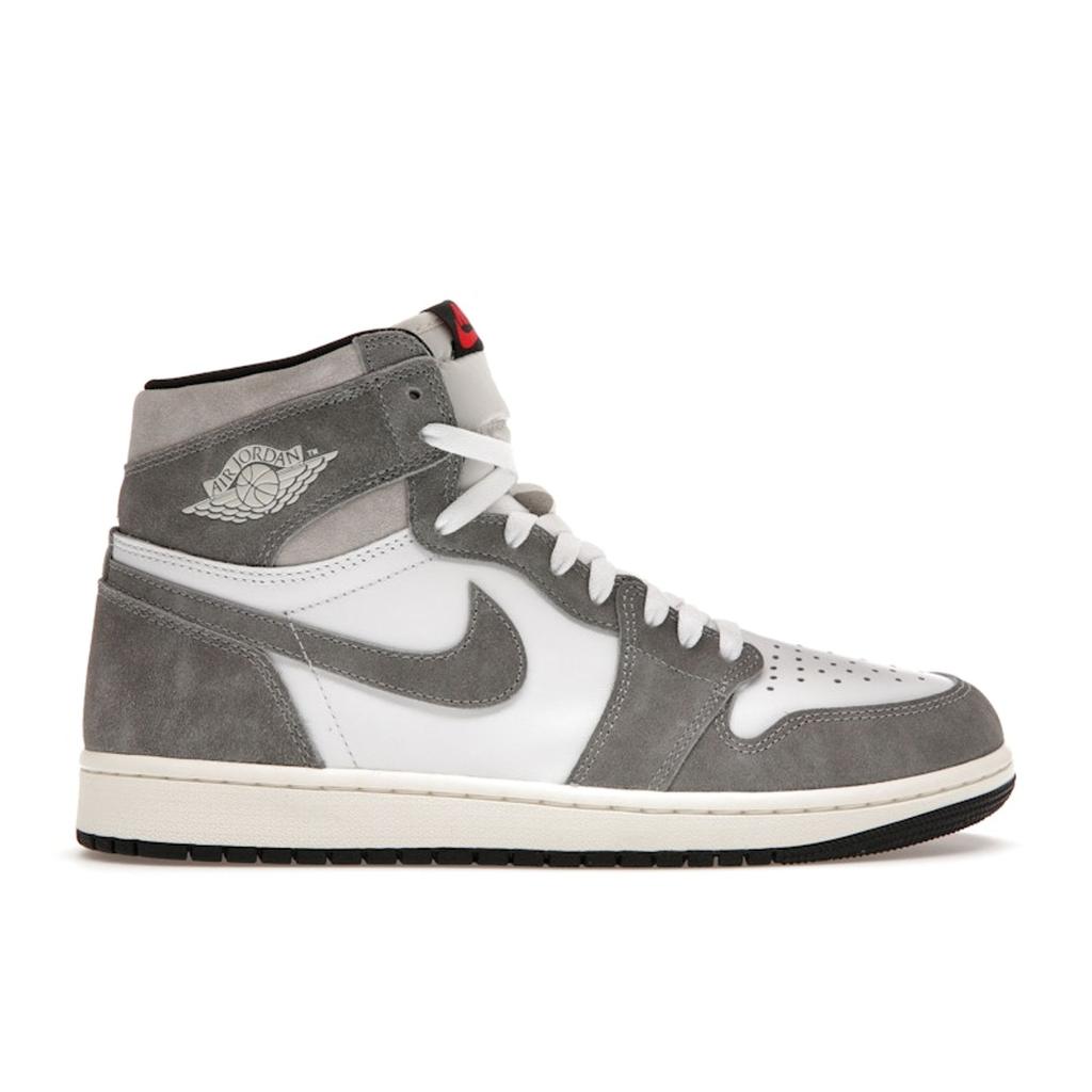 Air Jordan 1 Retro High OG Washed Black Unisexové tenisky Šedá Ohnivě červená Světle kouřově šedá DZ5485-051