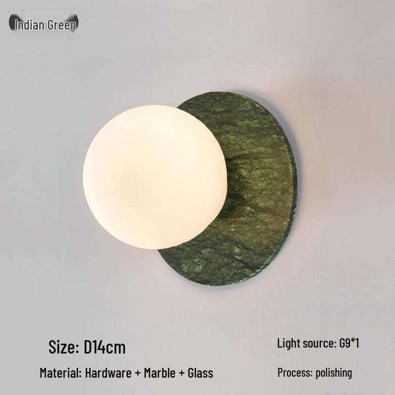 Elegant Mid-Century French Marble Pendant Lamp for Hallway, Living Room, Study, Bedroom, and Bedside