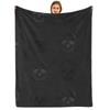 Sketch Strawberry Star Cartoon Anime Print Flannel Blanket Soft Warm Throw for Kids Bedroom Sofa Christmas Office Car