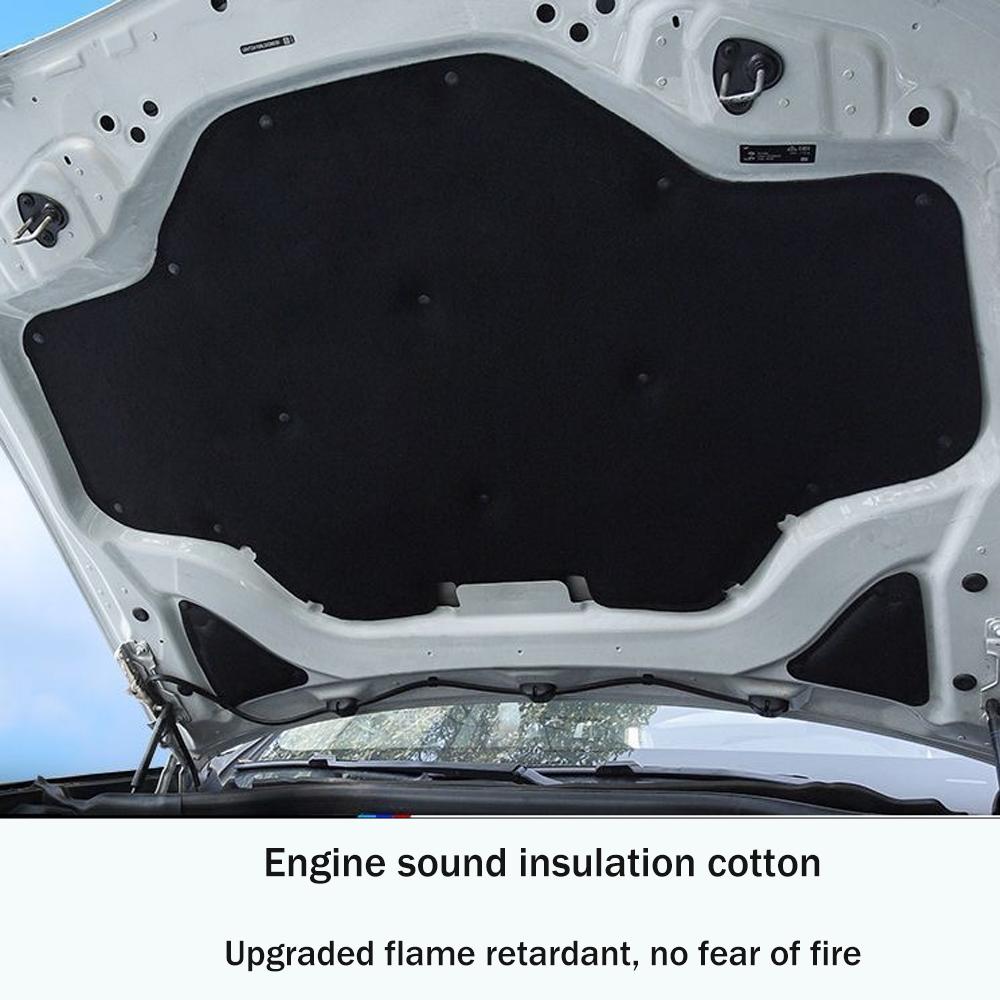 For BMW X3 X4 G01 G02 2018~2024 2019 2020 Car Front Hood Engine Sound Heat Insulation Cotton Pad Soundproof Mat Cover Accessorie Heat Shields 2