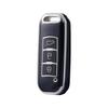 Key Cover for 22 Trumpchi Models: GS4, GM6, GS3, GA6, GS5 - Soft Rubber with Silver Edge