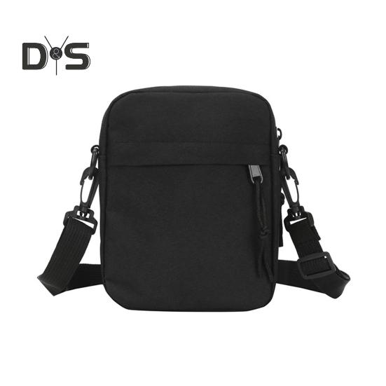 

Сумка через плечо унисекс из ткани Оксфорд, однотонная сумка для телефона, сумка через плечо для повседневных выходов на улицу, шоппинга чёрный