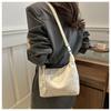 New Chinese Style Silk Crescent Bag 2026 Trendy Embroidery Handbag for Women Fashion Small Shoulder Crossbody Purse