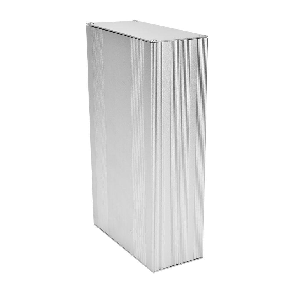 Hliníková slitina Elektronická krabička Projektová krabička Pískovaná oxidovaná stříbrná Ochranné pouzdro 68 x 145 x 250 mm
