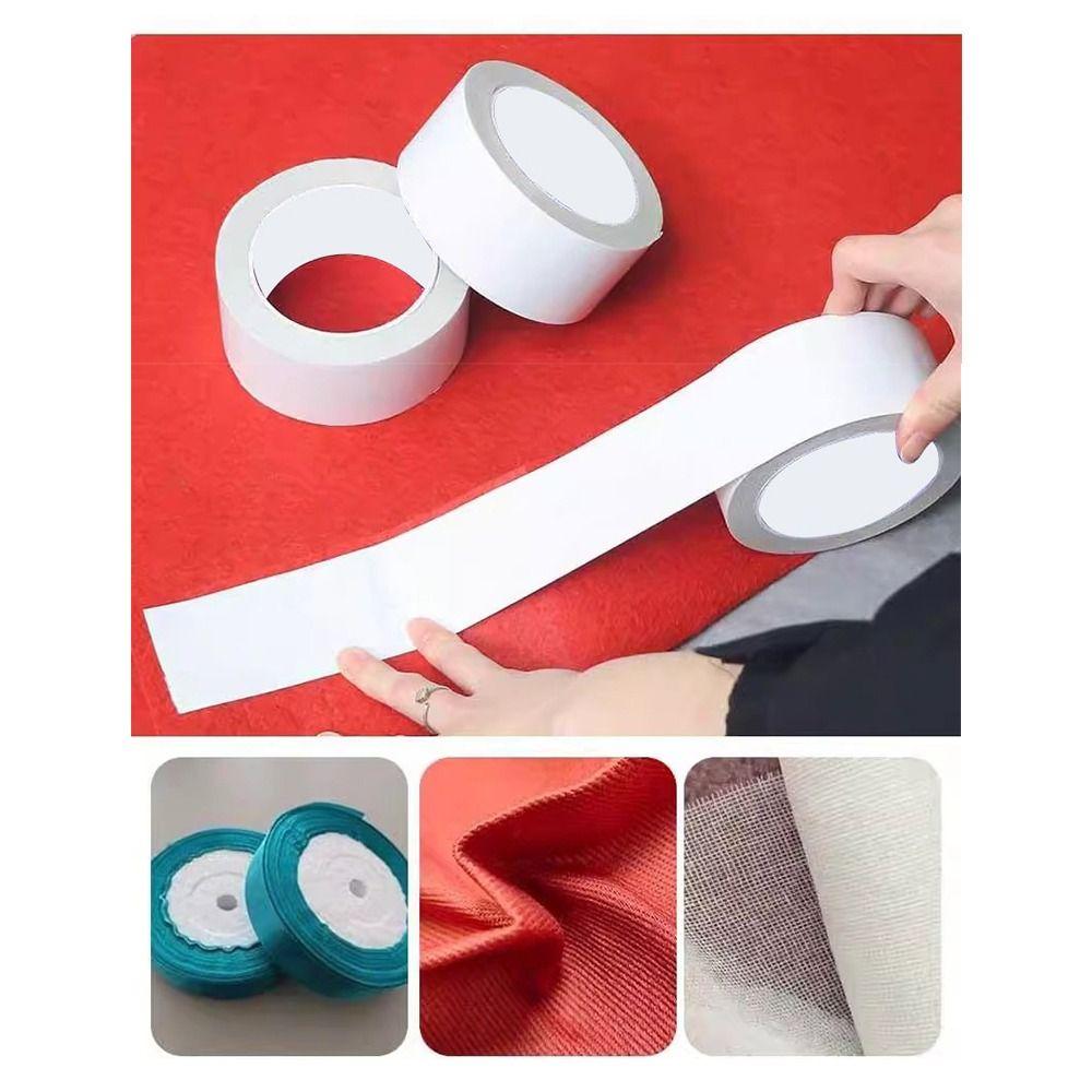 10Yards Non Woven Fabric Hot Melt Double Sided Tape Self-adhesive Trouser Leg Stickers Jeans Skirt