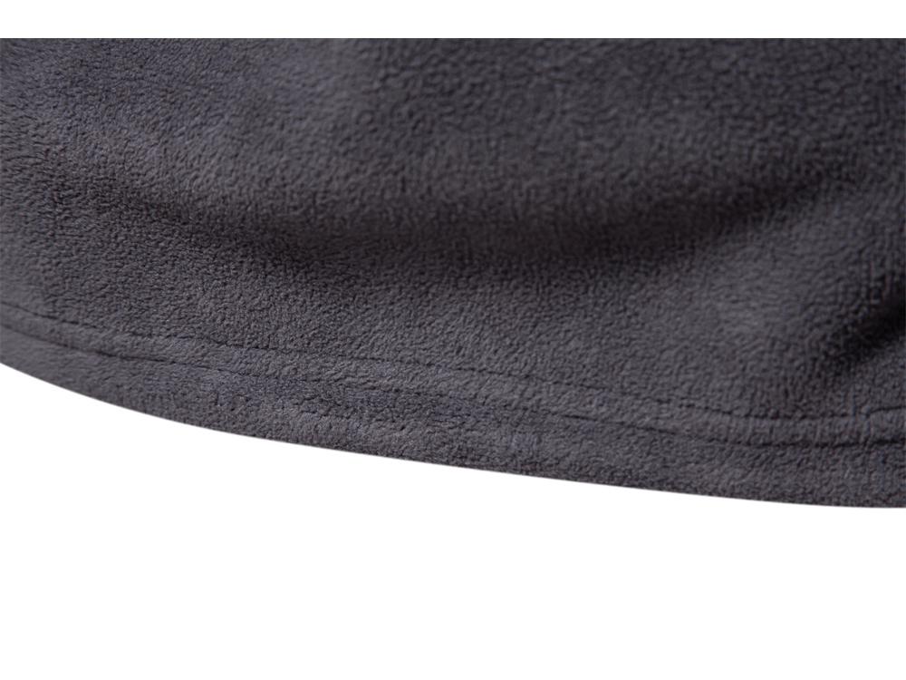 Hanorac Fleece cu Guler Înalt și Fermoar la Jumătate pentru Bărbați - Toamnă/Iarnă Versatil Mânecă Lungă Trend