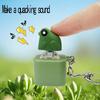 1/2/3Pcs Croaking Frog Keyboard Fidget Toy with LED Light Stress Anxiety Relief Keyboard Clicker Keychain Portable Decompression Button Sensory Toy